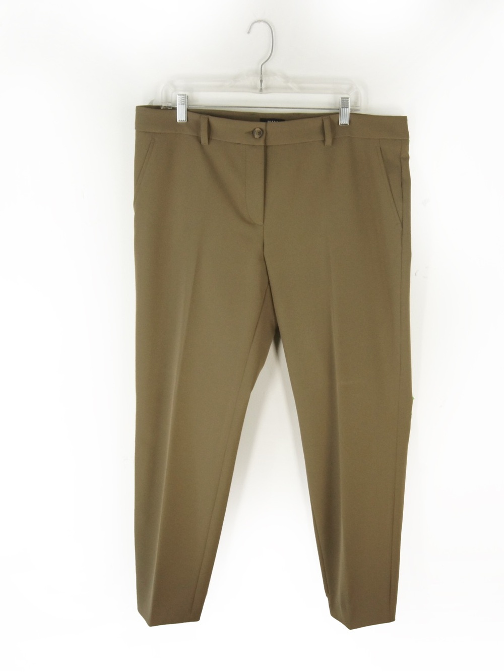 Riani Nina Taupe Green Slim Leg Trouser Pants